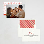 "Cute bow" - Holiday Cards in Candy Cane by Yuliya Evseeva - Assembled