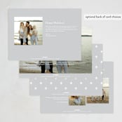 "minimalist" - Holiday Cards in Snowfall by Melanie Kosuge - Back of Card Options
