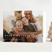 "minimalist" - Holiday Cards in Snowfall by Melanie Kosuge - Folded Card