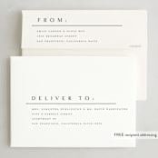 "minimalist" - Holiday Cards in Snowfall by Melanie Kosuge - FREE Recipient Addressing