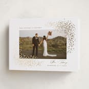"Glitter" - Holiday Cards in Golden by Jessica Williams - Folded Card