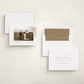 "Glitter" - Holiday Cards in Golden by Jessica Williams - Assembled