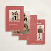 "Gilded Peace" - Holiday Cards in Festive by Makewells - Back of Card Options