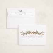 "Curling RIbbon" - Holiday Cards in Snow by Laura Hankins - FREE Recipient Addressing