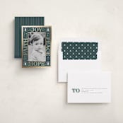 "Advent Candles" - Holiday Cards in Blue Jay by Leah Bisch - Assembled