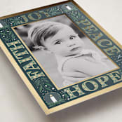 "Advent Candles" - Holiday Cards in Blue Jay by Leah Bisch - Detail