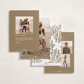 "Peace on Earth sparkle" - Holiday Cards in Snow by Owl and Toad - Back of Card Options