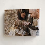 "Gold Scripted Joy" - Holiday Cards in Snow by Mansi Verma - Folded Card
