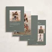 "polaroids" - Holiday Cards in Sage by Lori Wemple - Back of Card Options