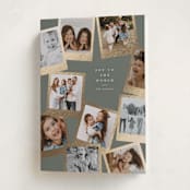 "polaroids" - Holiday Cards in Sage by Lori Wemple - Folded Card
