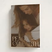 "Peaceful Wishes" - Holiday Cards in Snow by Angela Thompson - Folded Card