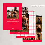 "joyful layers" - Holiday Cards in Cherry by Carolyn Nicks - Back of Card Options