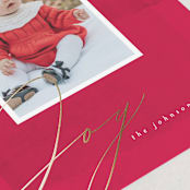"joyful layers" - Holiday Cards in Cherry by Carolyn Nicks - Detail
