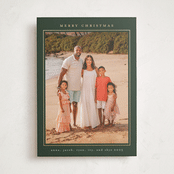 "Minimalist Frame" - Holiday Cards in Evergreen by Nicole Walsh - Front