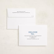 "Bold Stripe" - Holiday Cards in Periwinkle by Angela Thompson - FREE Recipient Addressing