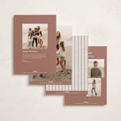 "Gild Frame" - Holiday Cards in Ivory by Petra Kern - Back of Card Options