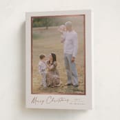"Gild Frame" - Holiday Cards in Ivory by Petra Kern - Folded Card