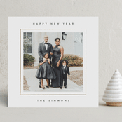 "Minimal border" - Holiday Cards in Starlight by Lucrecia Caporale - Front