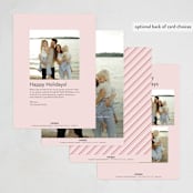 "ticket frame" - Holiday Cards in Winter Rose by Cass Loh - Back of Card Options