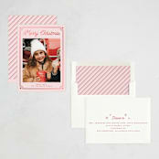 "ticket frame" - Holiday Cards in Winter Rose by Cass Loh - Assembled