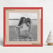 "Modern Merry" - Holiday Cards in Candy Cane by Angela Thompson - Front