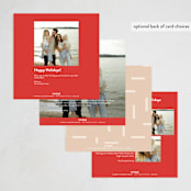 "Modern Merry" - Holiday Cards in Candy Cane by Angela Thompson - Back of Card Options