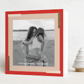 "Modern Merry" - Holiday Cards in Candy Cane by Angela Thompson - Folded Card