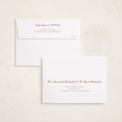 "Silver Bells" - Holiday Cards in Ruby by Alston Foster - FREE Recipient Addressing