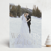 "- His Love -" - Holiday Cards in Blue Jay by Hudson meet Rose - Front
