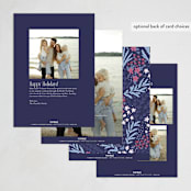 "- His Love -" - Holiday Cards in Blue Jay by Hudson meet Rose - Back of Card Options