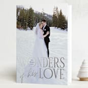 "- His Love -" - Holiday Cards in Blue Jay by Hudson meet Rose - Folded Card