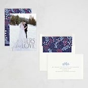 "- His Love -" - Holiday Cards in Blue Jay by Hudson meet Rose - Assembled