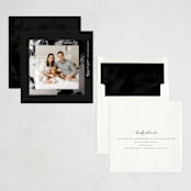 "square" - Holiday Cards in Coal by Lori Wemple - Assembled