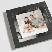 "square" - Holiday Cards in Coal by Lori Wemple - Detail
