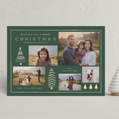 "Forest Collage" - Holiday Cards in Spruce by Amy Kross - Front