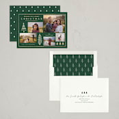"Forest Collage" - Holiday Cards in Spruce by Amy Kross - Assembled