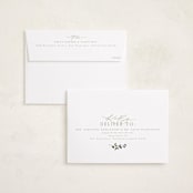 "Adorn Framed" - Holiday Cards in Sage by Everett Paper Goods - FREE Recipient Addressing