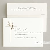 "Leaves & Berries" - Holiday Cards in Dew by Susan Zinader - FREE Recipient Addressing