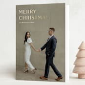 "1a" - Holiday Cards in Snowfall by Melanie Kosuge - Folded Card