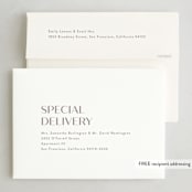 "1a" - Holiday Cards in Snowfall by Melanie Kosuge - FREE Recipient Addressing