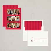 "Joy in Photos" - Holiday Cards in Ruby by Lauren Chism - Assembled