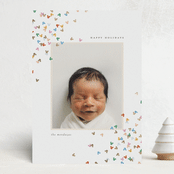 "mickey confetti corners" - Holiday Cards in Snow by Ellen Schlegelmilch - Front