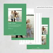 "mickey confetti corners" - Holiday Cards in Snow by Ellen Schlegelmilch - Back of Card Options