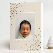 "mickey confetti corners" - Holiday Cards in Candy by Ellen Schlegelmilch - Folded Card