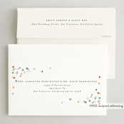 "mickey confetti corners" - Holiday Cards in Snow by Ellen Schlegelmilch - FREE Recipient Addressing