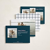 "It's A Wonderful Life" - Holiday Cards in Midnight by Paula Pecevich - Back of Card Options