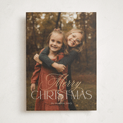 "Luxe" - Holiday Cards in Snowball by Jessica Williams - Front