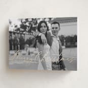 "Beautiful Foil Script" - Holiday Cards in Snow by Julie Ley - Folded Card