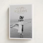 "headline" - Holiday Cards in Snow by Carolyn Nicks - Folded Card