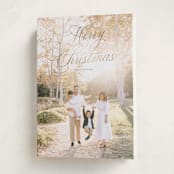 "Christmas splendor" - Holiday Cards in Golden by Rebecca Durflinger - Folded Card